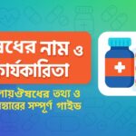 ঔষধের নাম ও কার্যকারিতা – বাংলায় ঔষধের তথ্য ও ব্যবহারের সম্পূর্ণ গাইড