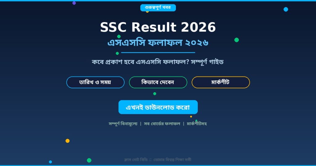 SSC Result 2026: কবে প্রকাশ হবে? সম্পূর্ণ গাইড