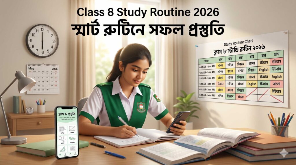ক্লাস ৮ স্টাডি রুটিন ২০২৬